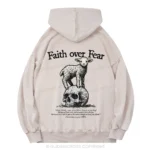 Faith Over Fear Lamb Christian Washed Christian Washed Hoodie 4