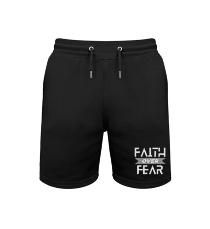 faith over fear sweat shorts mit stick 772478