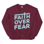 unisex crew neck sweatshirt maroon front 6789e34a8dadf