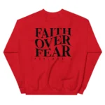 unisex crew neck sweatshirt red back 67ad32a1d2e20